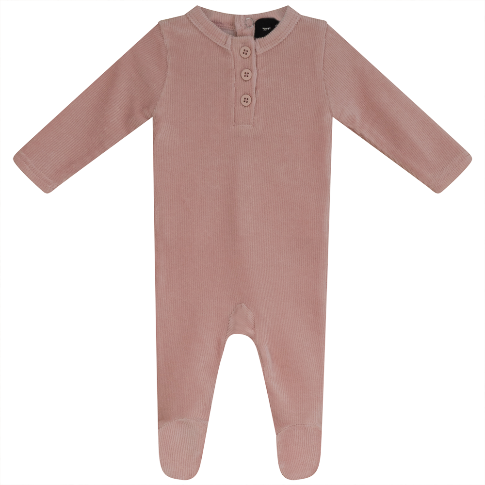 Mini Velour Rib Onesie