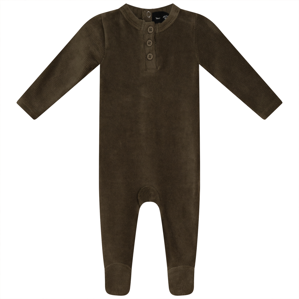 Mini Velour Rib Onesie