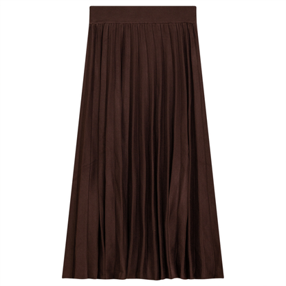 Pleated Knit Long Skirt