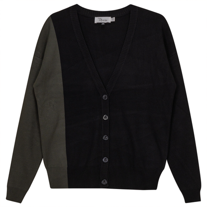 Color Block Knit Cardigan