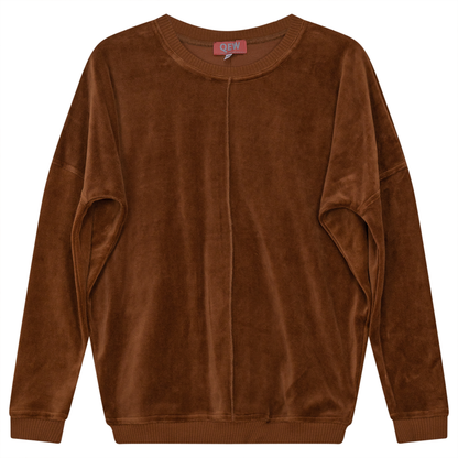 Velour Balloon Sweatshirt