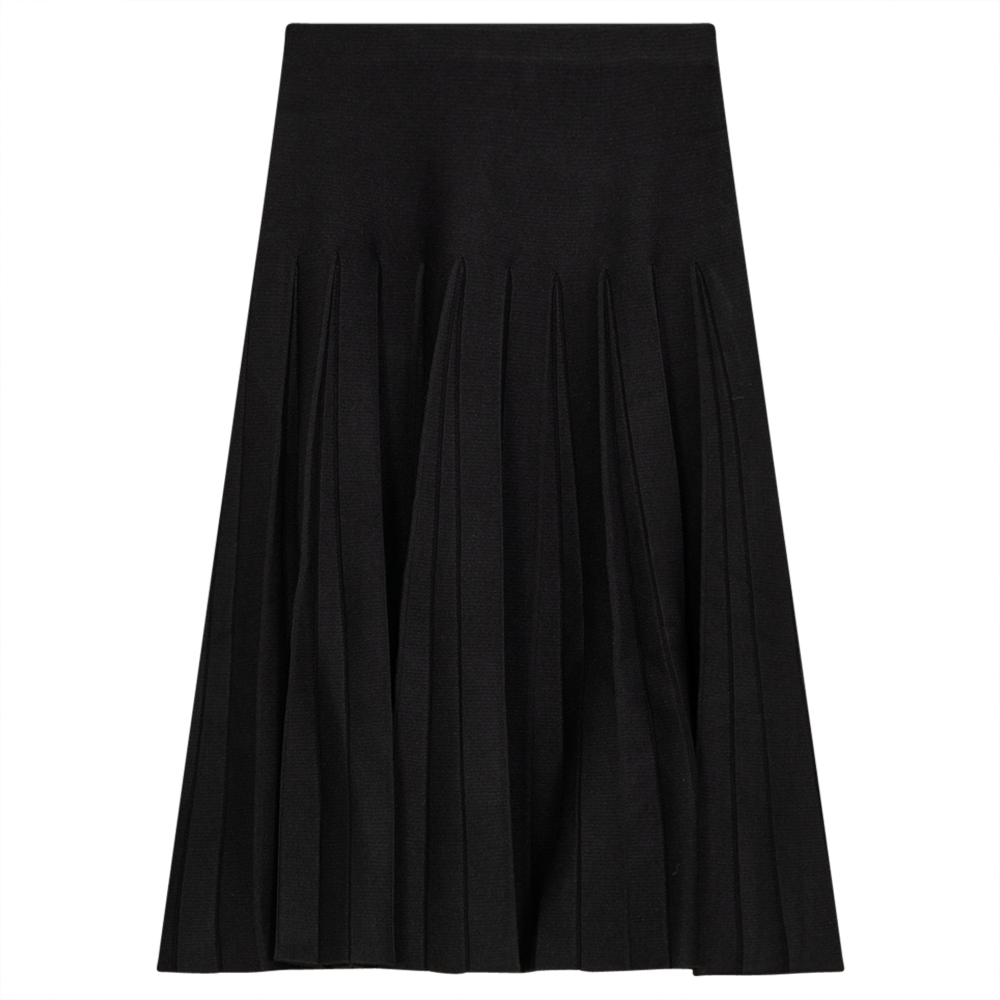 Knit Pleated Skirt