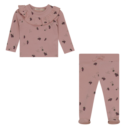 Grapes Print Rib 2PC Set