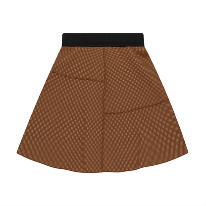 Asymmetric Cut Waffle Short Skirt