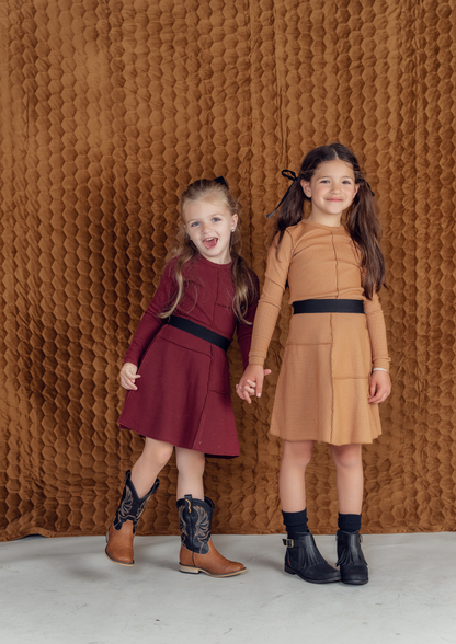 Asymmetric Cut Waffle Short Skirt