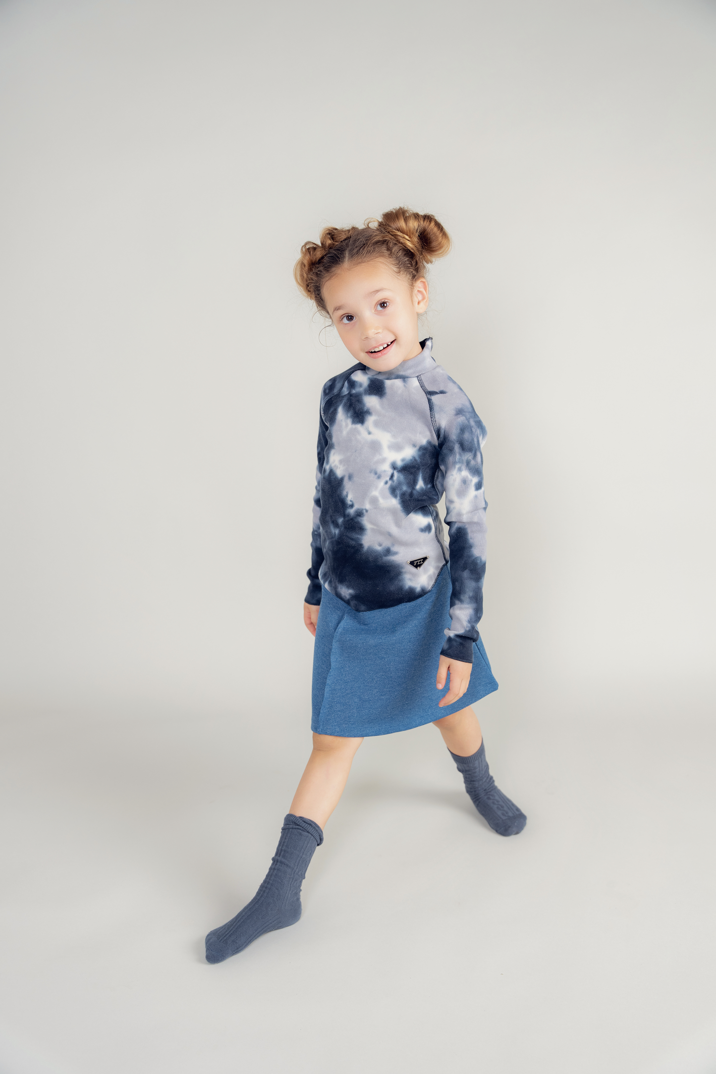 Fine Rib A-Line Skirt