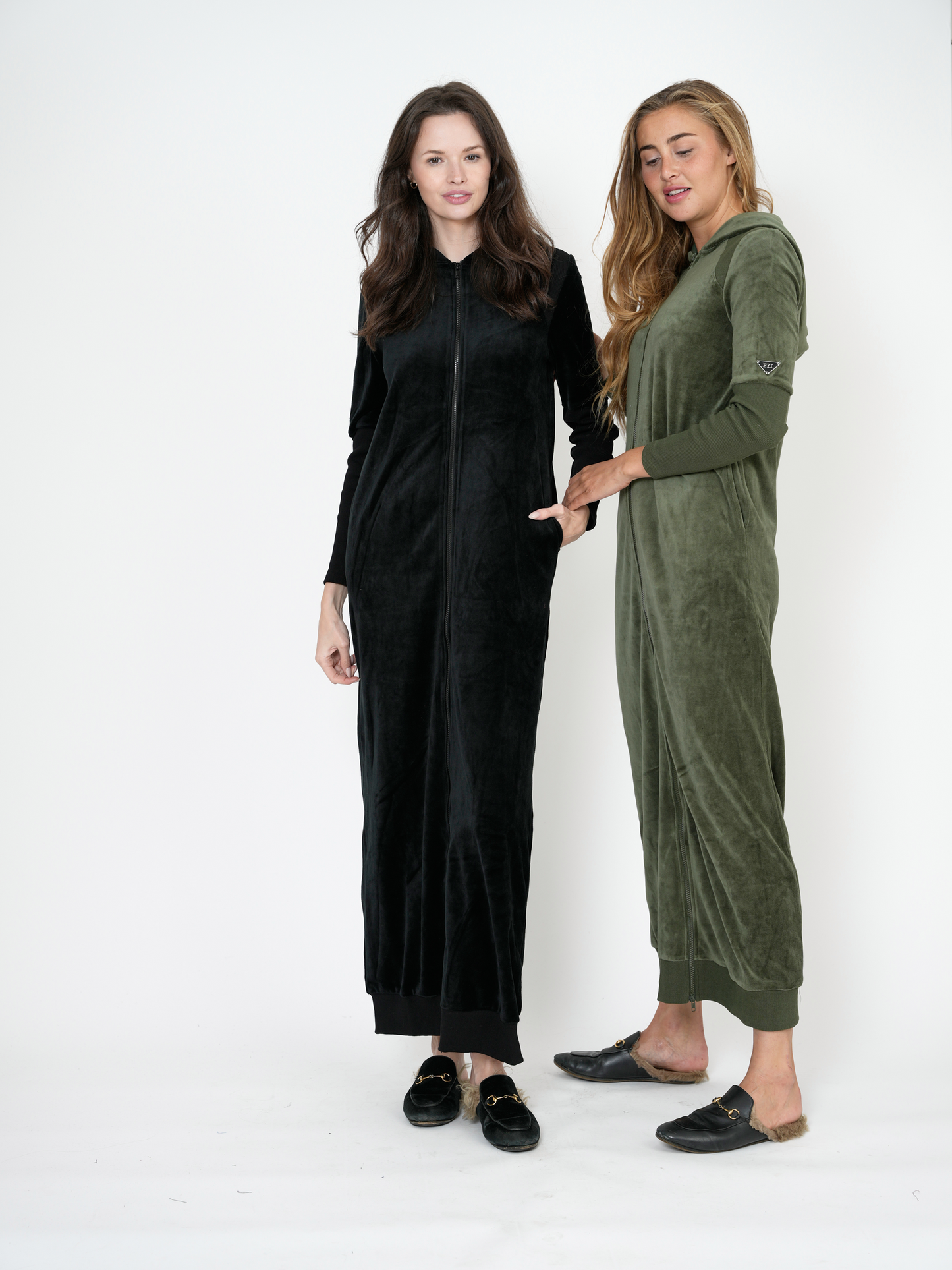 Cotton Velour Robe WIth Hoodie