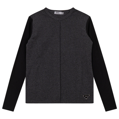 V-Neck Fine Rib Top