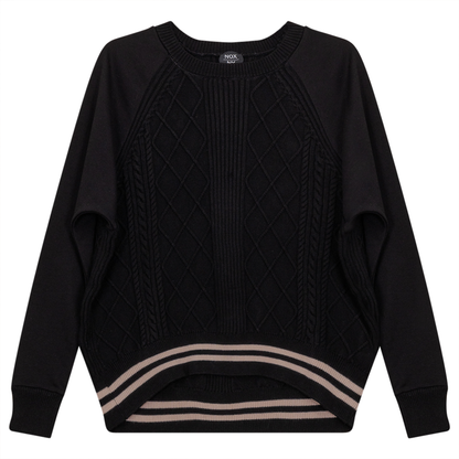Crew Neck Raglan Sleeve Top