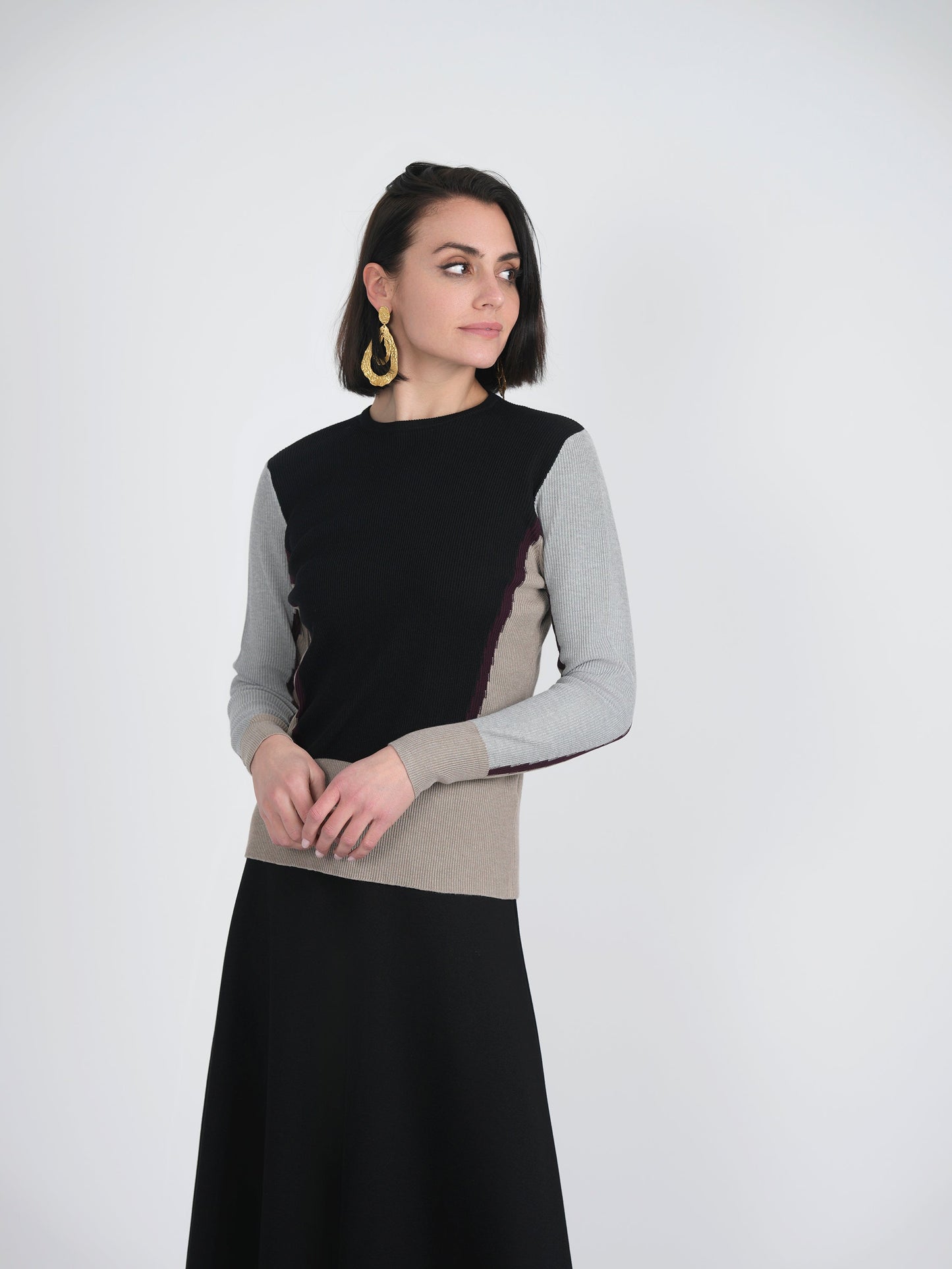 Color Blocked Sweater