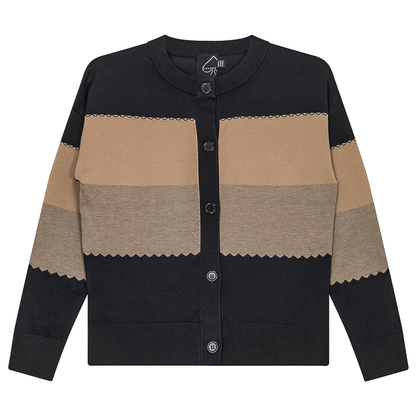 Striped Knit Cardigan