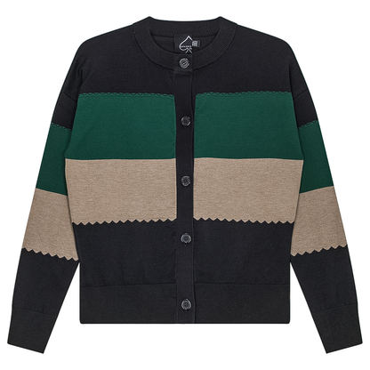 Striped Knit Cardigan