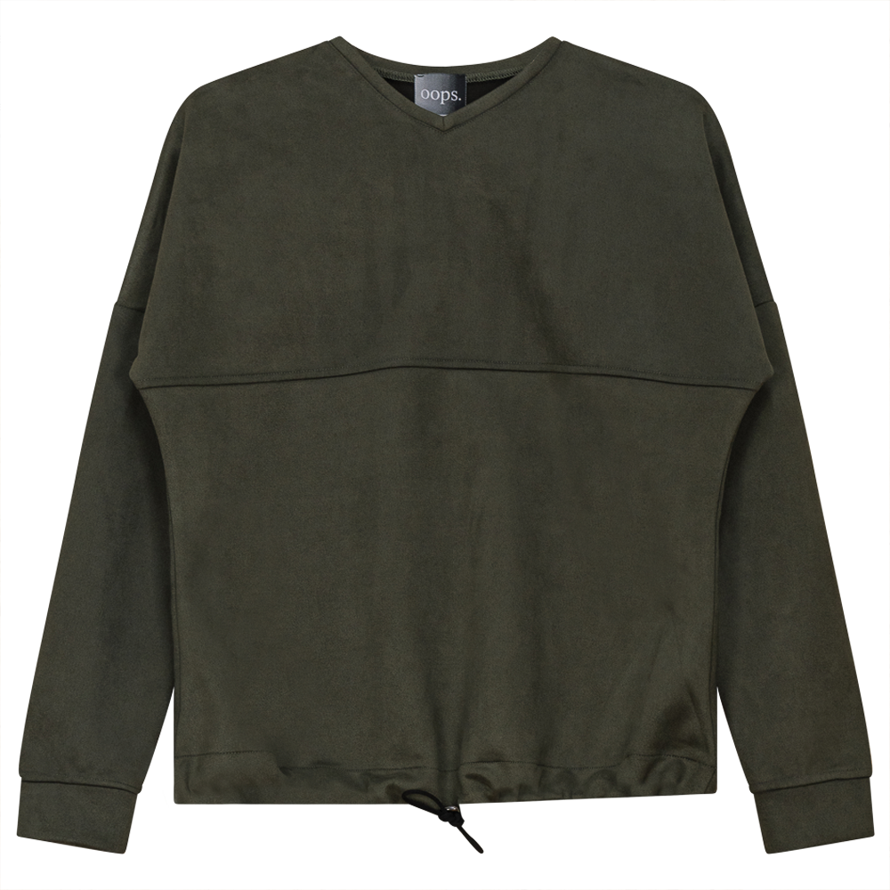 Suede Bungee Sweat Shirt