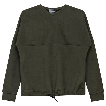 Suede Bungee Sweat Shirt