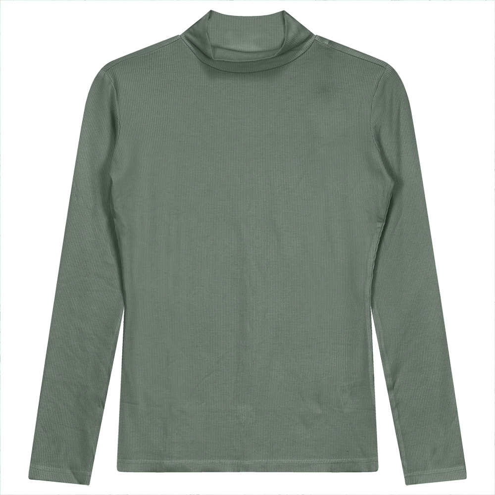 Mock Neck Layering Tee