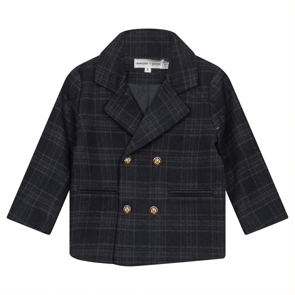 Woven Plaid Jacket