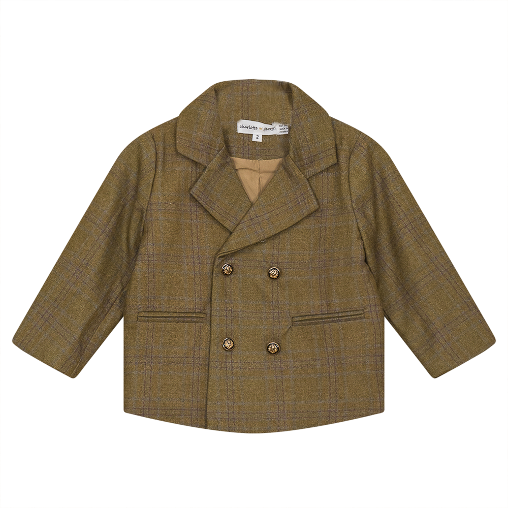 Woven Plaid Jacket