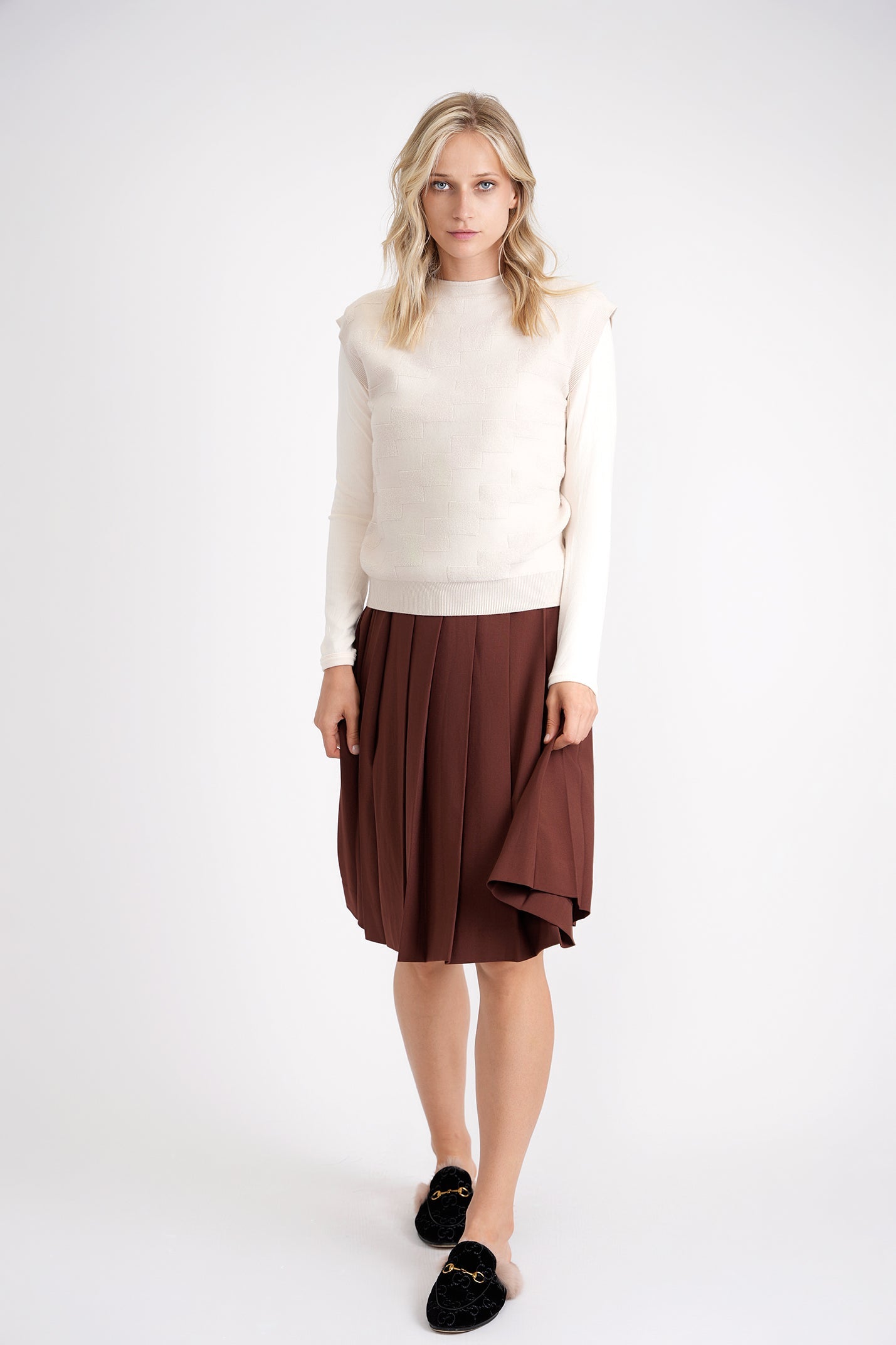 Textured Knit Vest