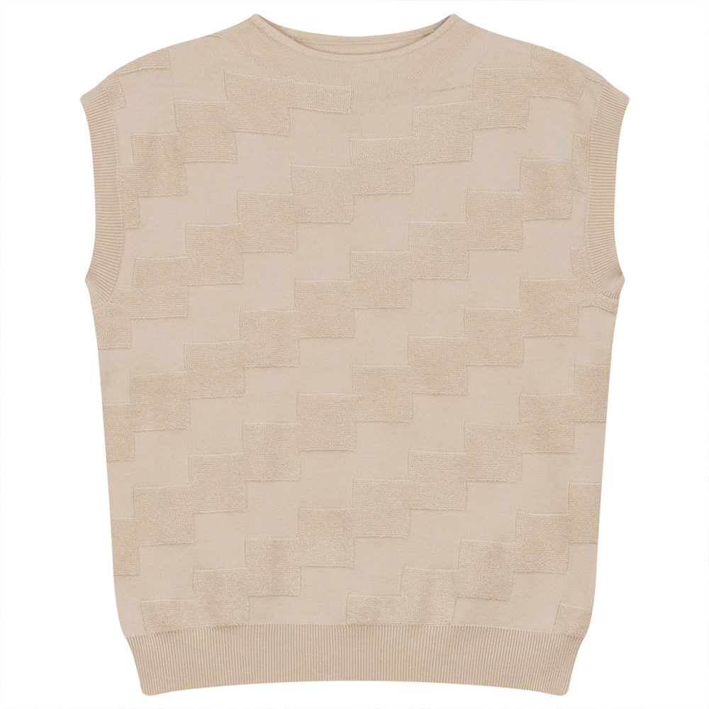 Textured Knit Vest