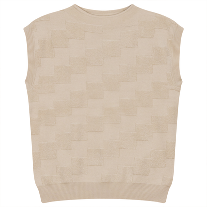 Textured Knit Vest