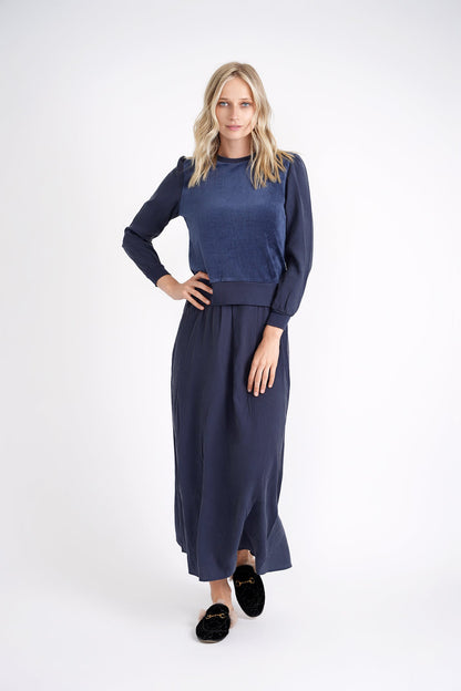 Cotton Velour Top