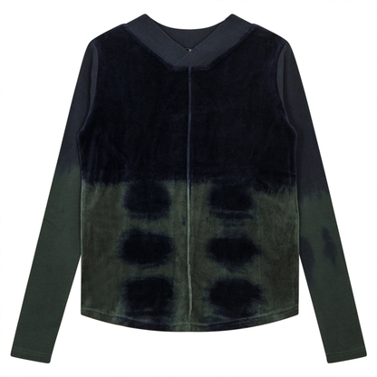 Tie Dye Cotton Velour Top