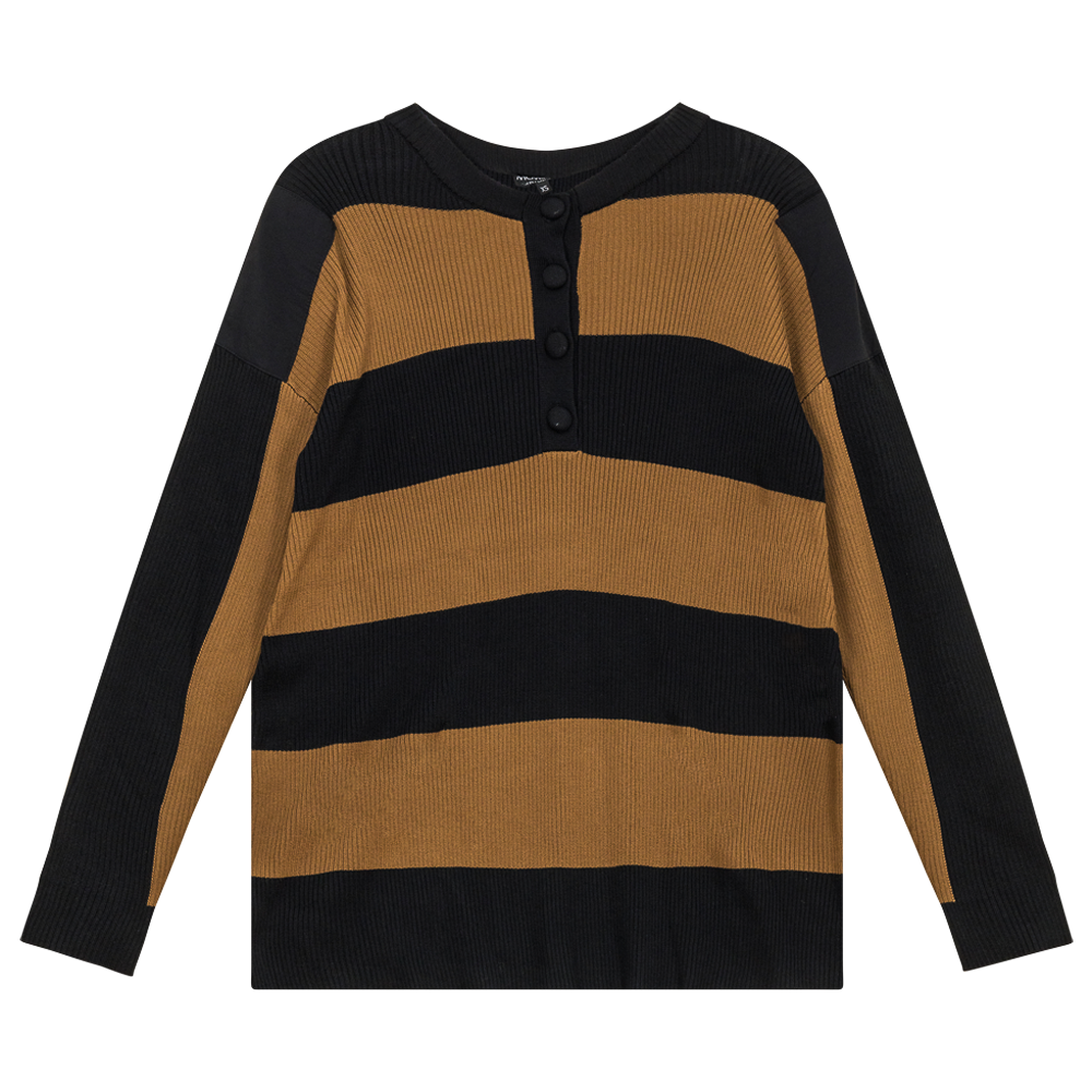 Maternity Striped Knit Combo Top