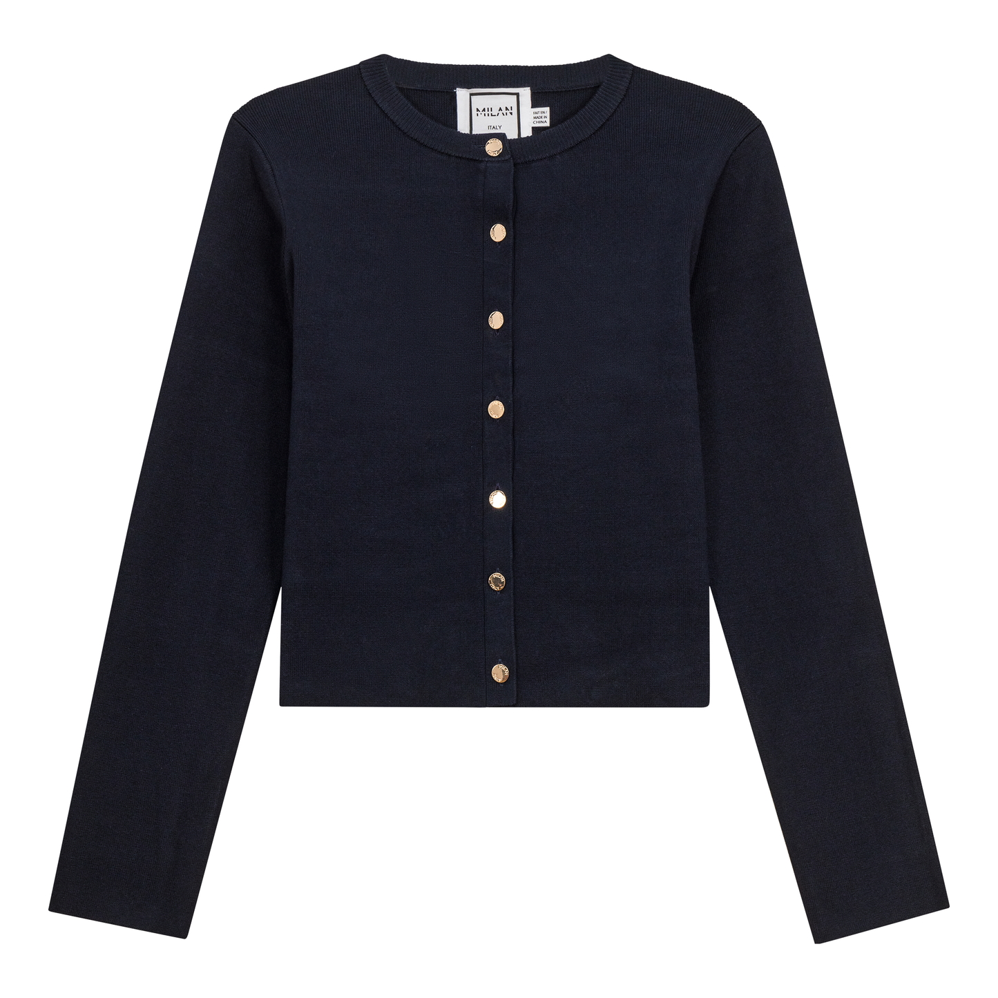 Cropped Knit Cardigan