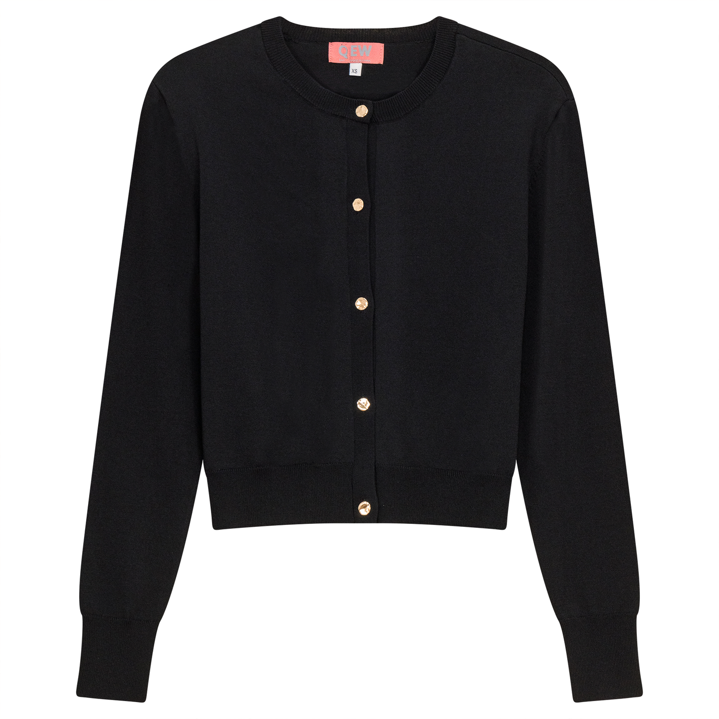 Cropped Knit Cardigan With Pocket