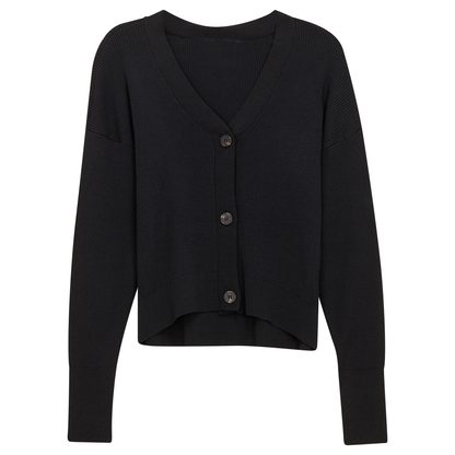 Cropped Drop Shoulder Sweater