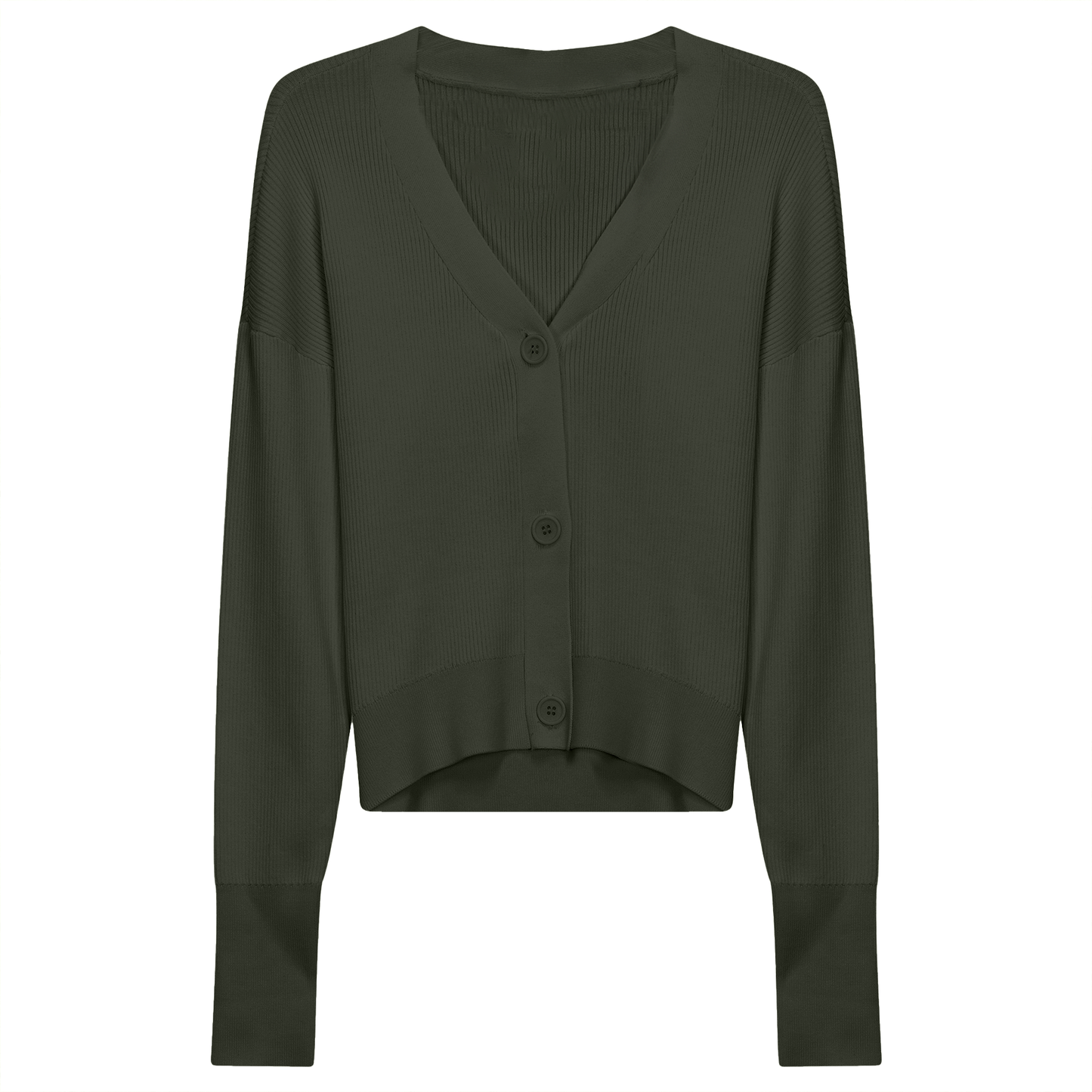 Cropped Drop Shoulder Sweater