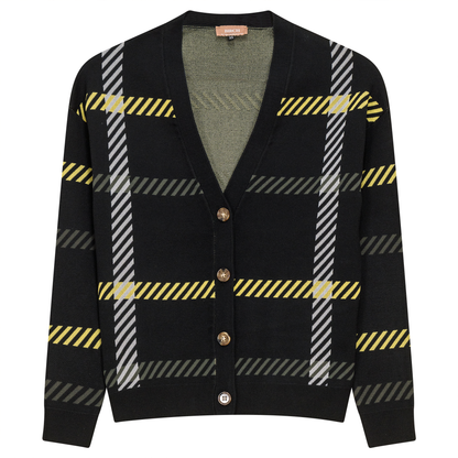Printed Knit Cardigan