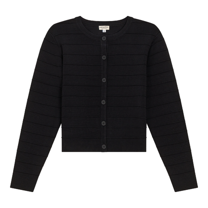 Ribbed Knit Cropped Cardigan