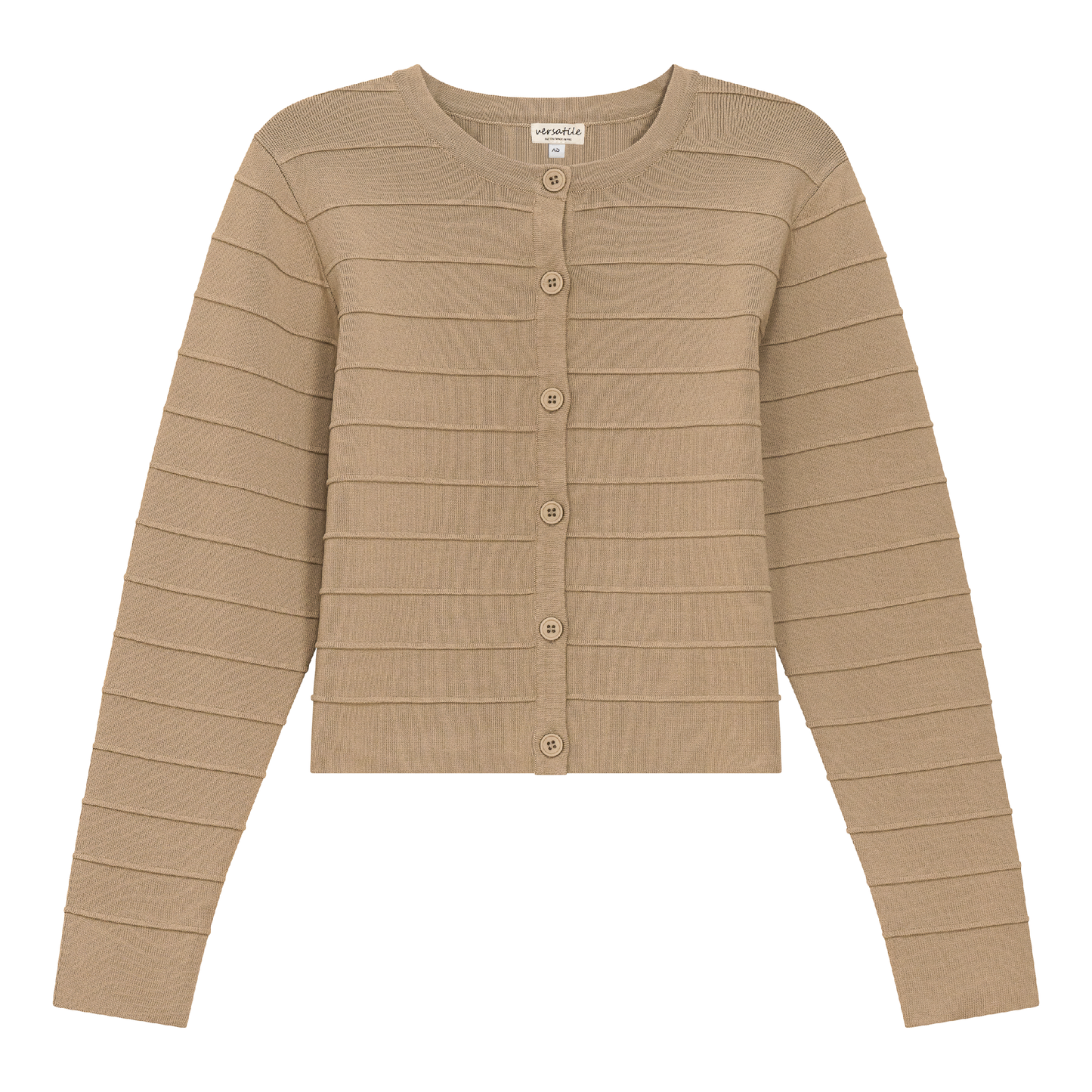 Ribbed Knit Cropped Cardigan