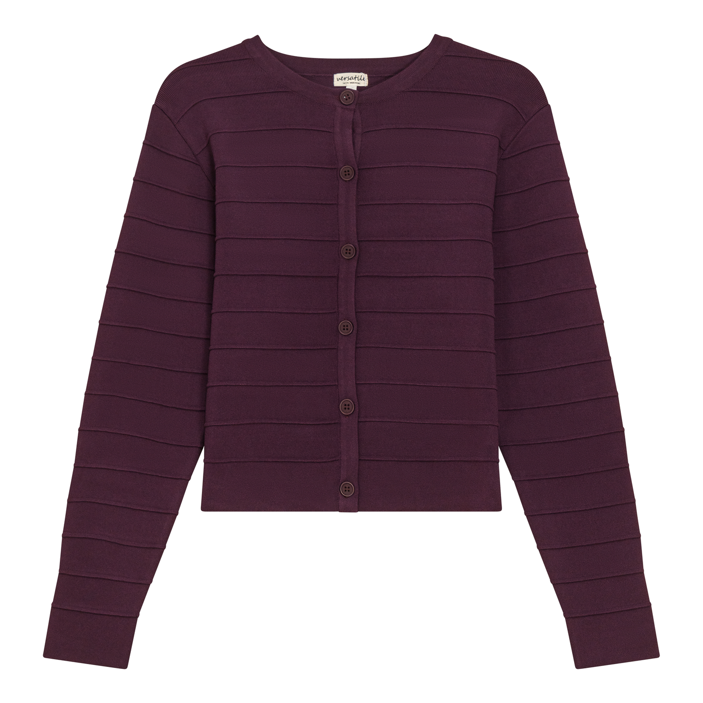 Ribbed Knit Cropped Cardigan