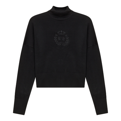 Cropped Knit Turtle Neck