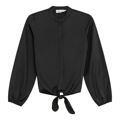 Satin Tie Blouse