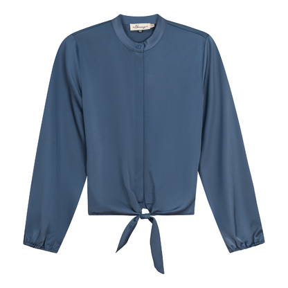 Satin Tie Blouse