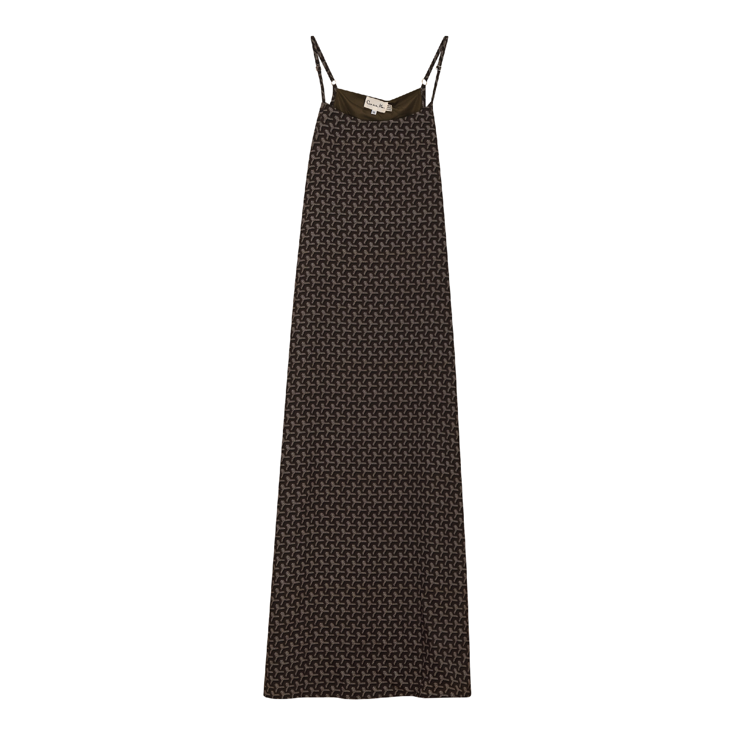 Printed Chiffon Maxi Slip Jumper