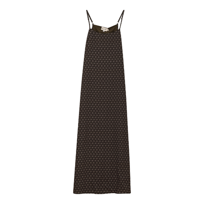 Printed Chiffon Maxi Slip Jumper