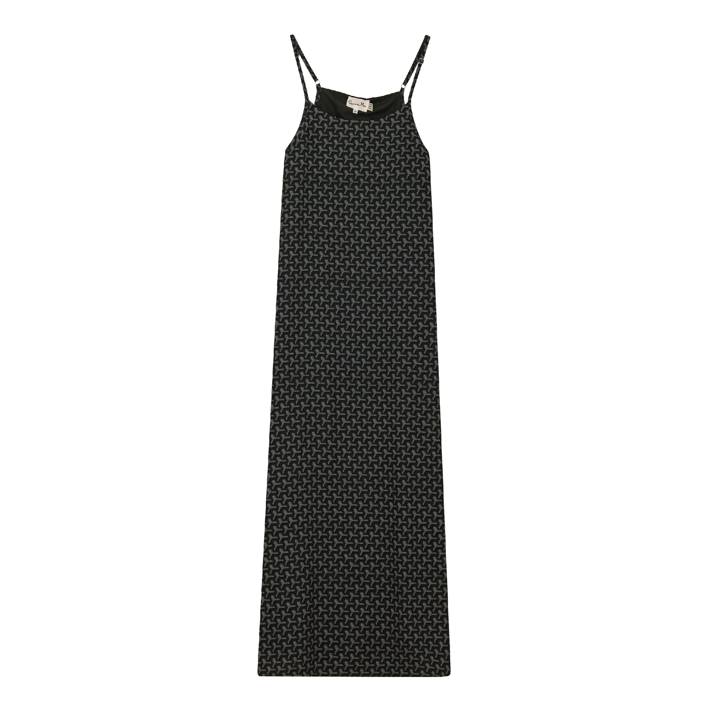 Printed Chiffon Maxi Slip Jumper