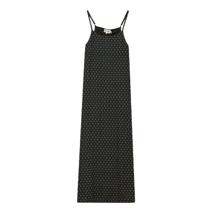 Printed Chiffon Maxi Slip Jumper
