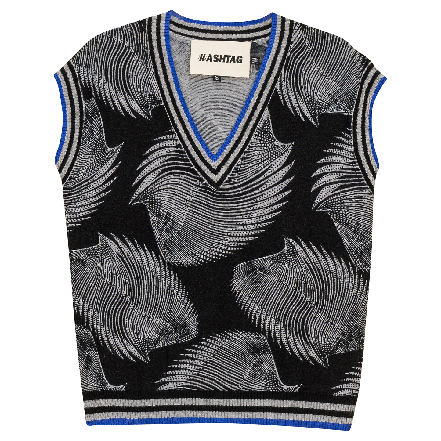 Printed Knit Sweater Vest