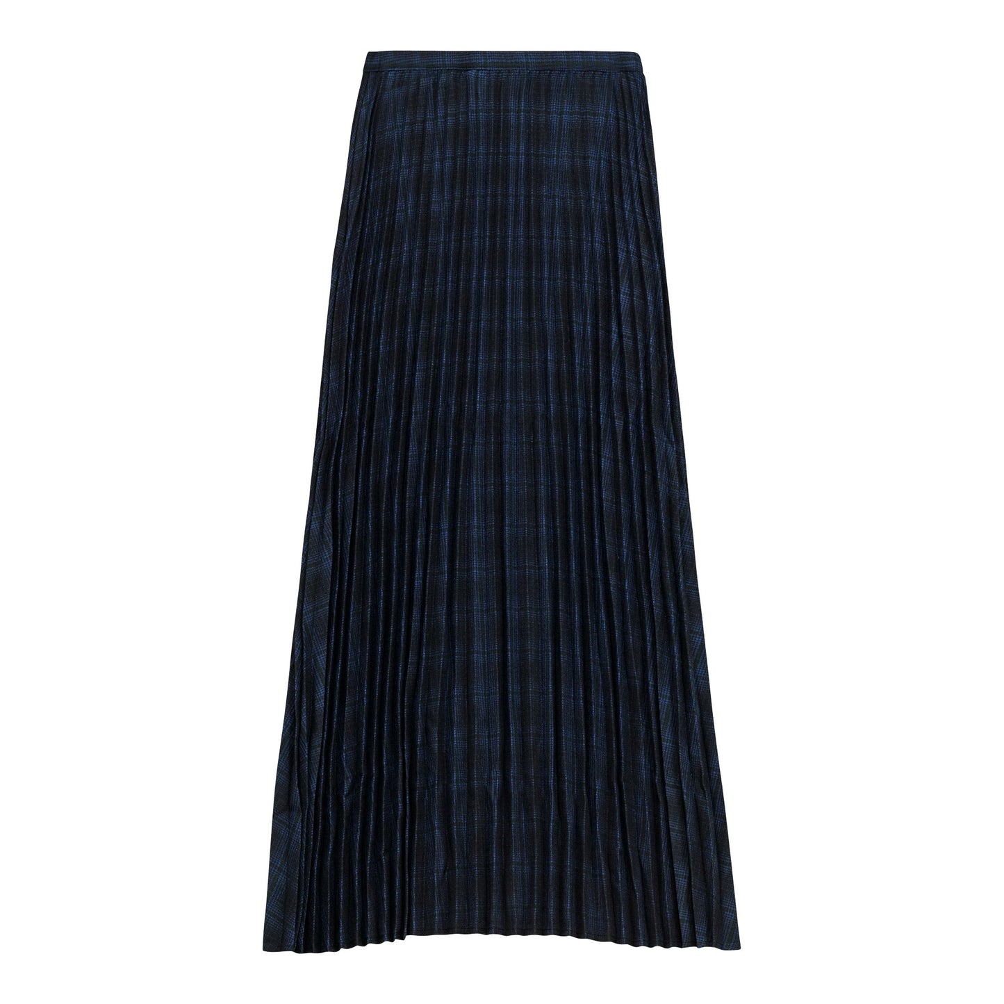 Plaid Accordion Pleated Midi Skirt