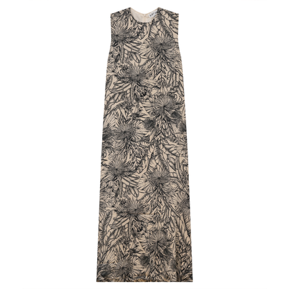 Printed Satin A Line Jumper