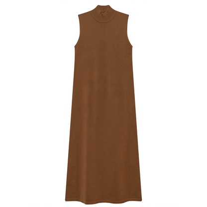 Knit Midi Mock A Line Jumper