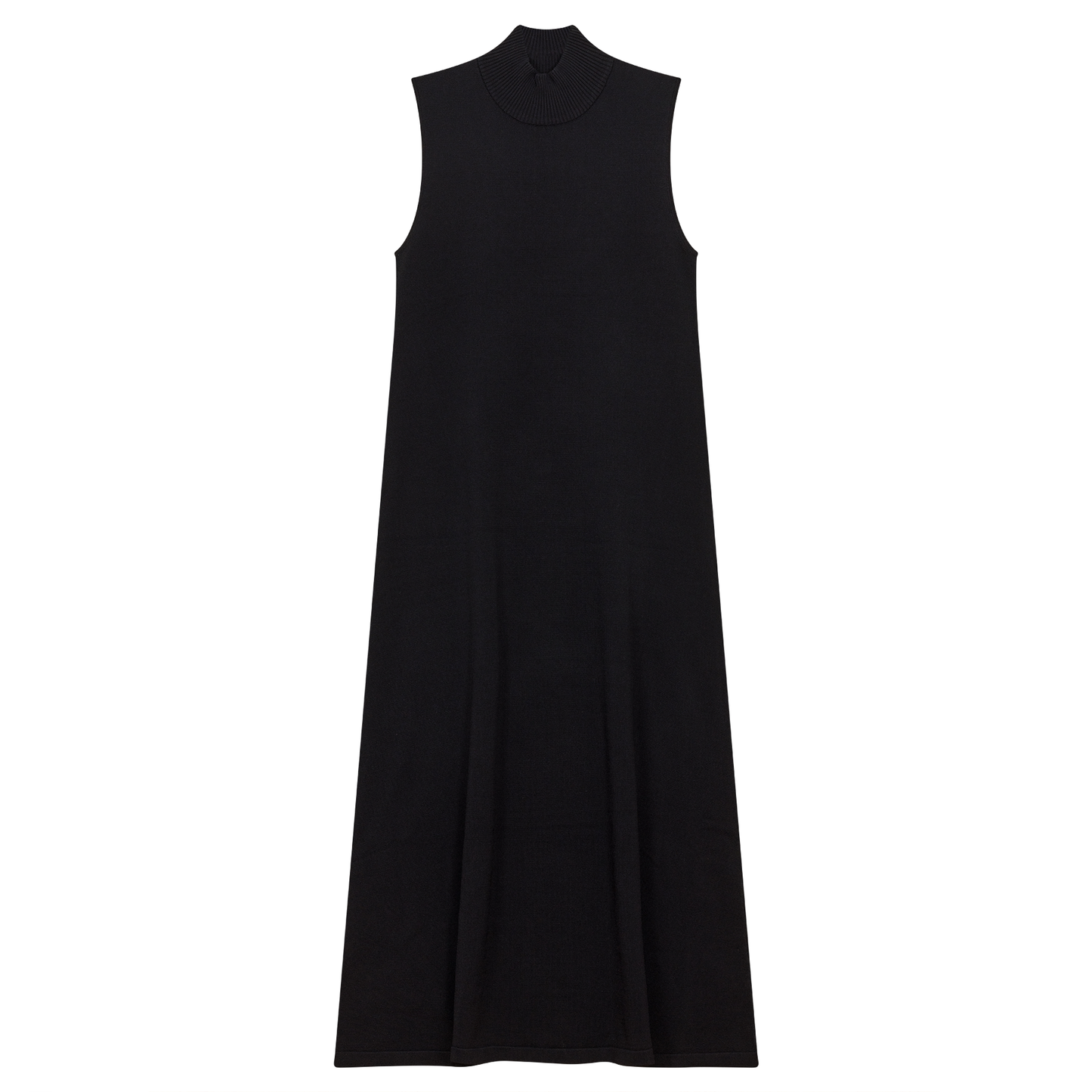 Knit Midi Mock A Line Jumper
