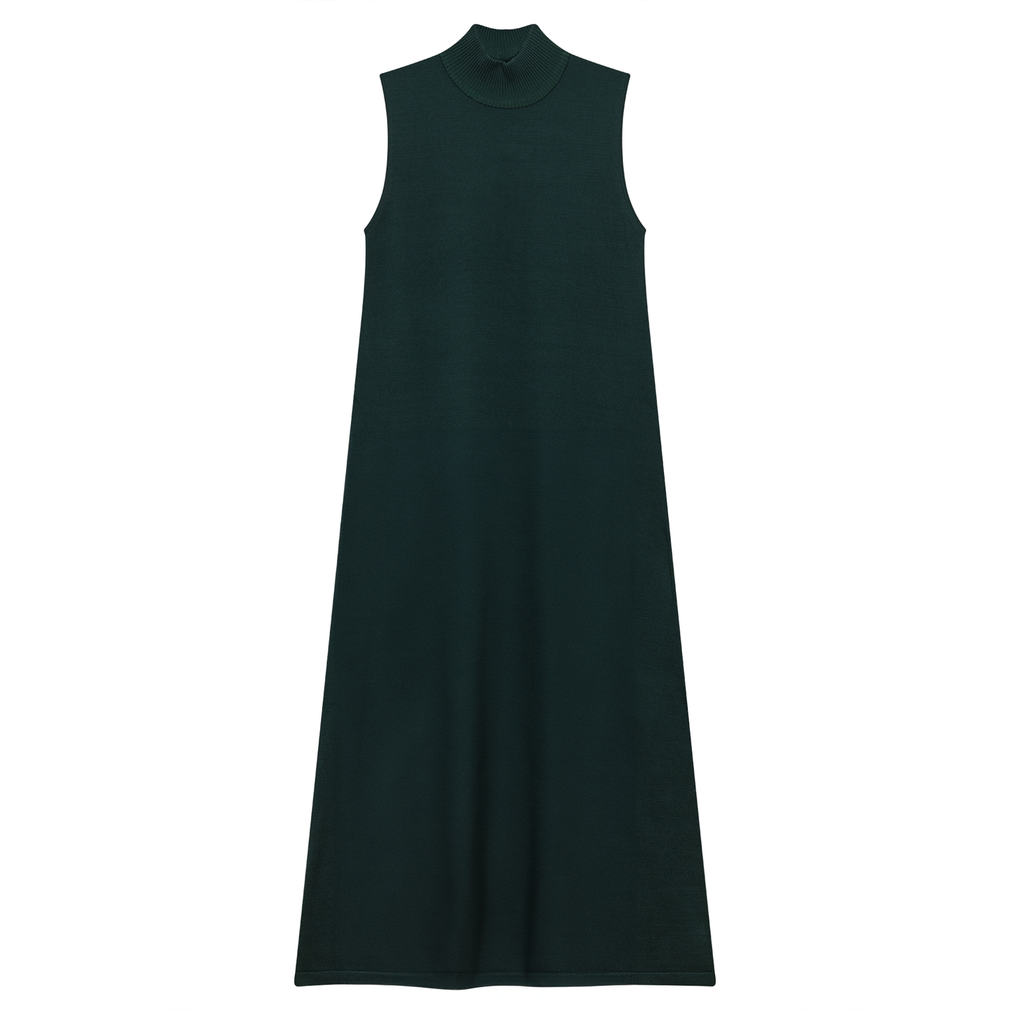 Knit Midi Mock A Line Jumper