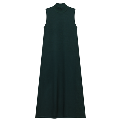 Knit Midi Mock A Line Jumper