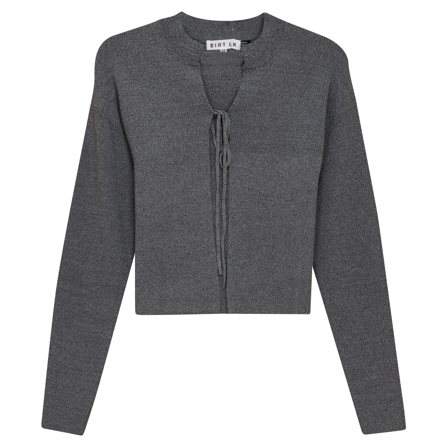 Rib Knit Cropped Tie Bolero